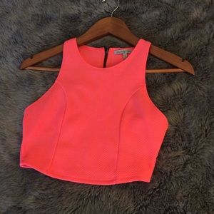 Hot pink crop top